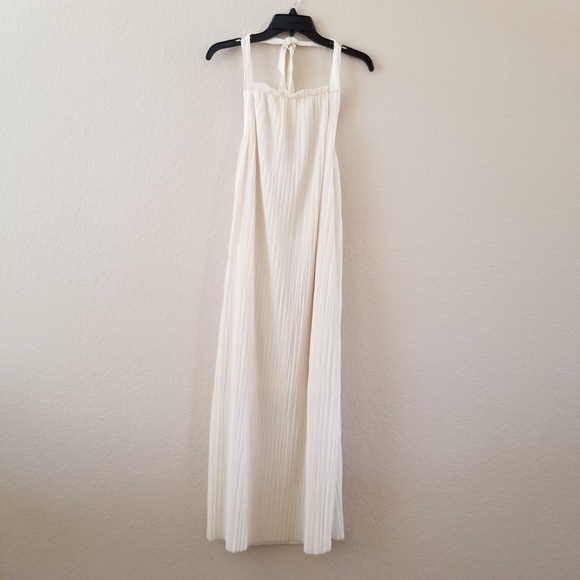 Zara Dresses & Skirts - Zara Pleated Halter Maxi Dress Size S